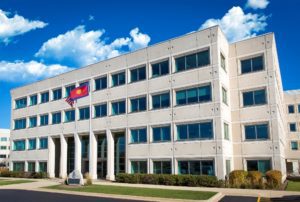 White four story office building