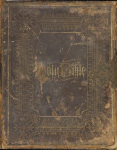 Front cover Saunders Burdick Family Bible