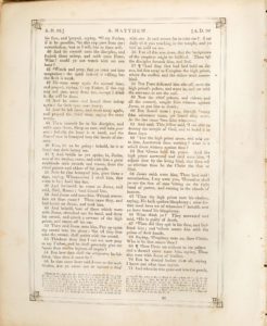 Page from Saunders Burdick Family Bible